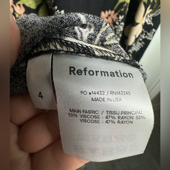 Reformation Kellen Midi Dress in Isabella Size 4 - Picture 11 of 17